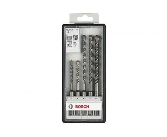 Набор буров Robust Line 5 шт. (SDS+; S4L) Bosch 2607019927 – изображение 2