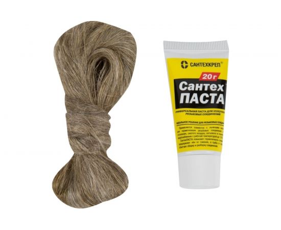 Набор Сантехкреп "Сантехпаста" 20 гр. + лен 14 гр 2.2.4. – изображение 2