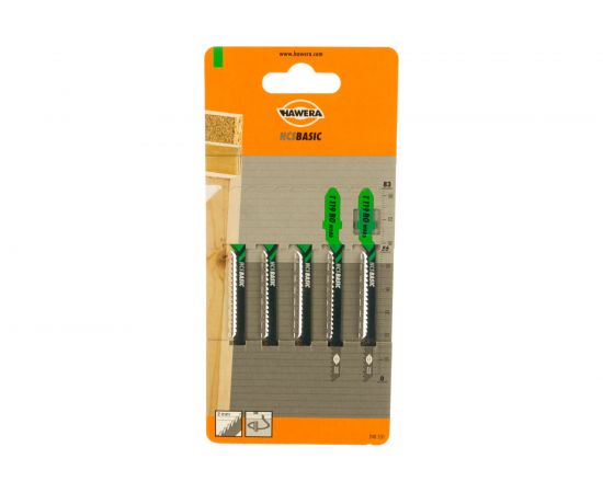 Пилка лобзиковая T 119 ВО (5 шт; HCS) HAWERA F00Y240531 – изображение 2