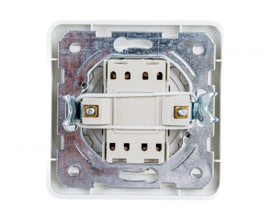 1-клавишный перекрестный выключатель TDM 10А белый Валдай SQ1804-0041 – изображение 2