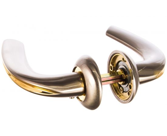 Дверная ручка Сольо РЕНЦ DH /N/ 88-08 SN/GP – изображение 2