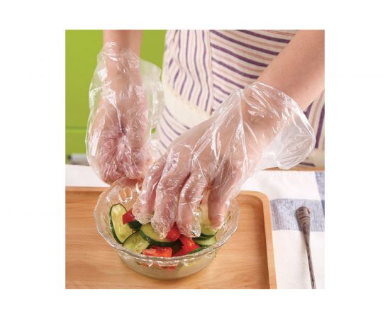 Одноразовые перчатки ЛАЙМА 50 пар, размер M средний, подвес, 605024 – изображение 3