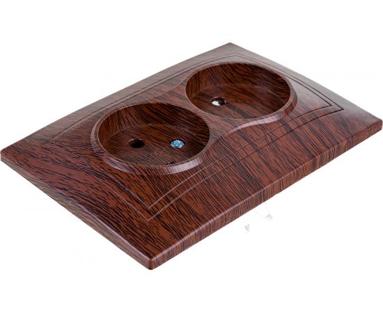 Розетка TDM двойная 2П 10А 250В "ЭКО" бук "Таймыр" SQ1814-0313 – изображение 3