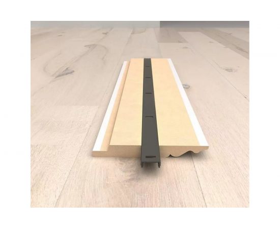 Монтажная планка Cosca Decor ПВХ, 2400 мм, для плинтуса МДФ СПБ075515 – изображение 3