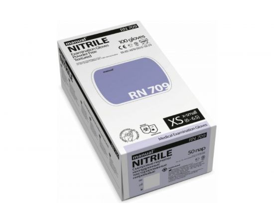 Нитриловые перчатки MANUAL RN709 100 шт, р. S CТ0000000056 – изображение 3