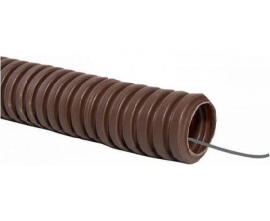 Легкая гофротруба ПВХ Урал ПАК с протяжкой под темное дерево-16 мм (25), м ГФ-9104116-025 – изображение 3