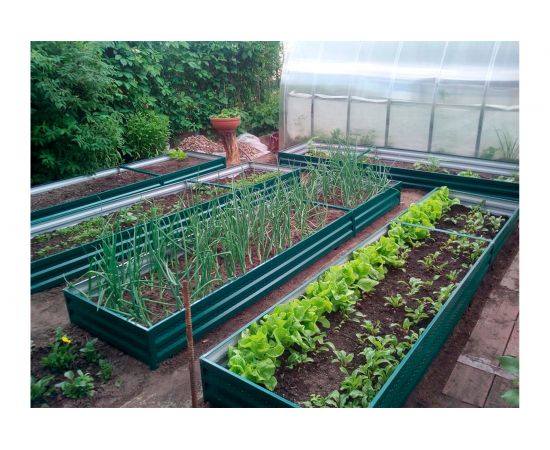 Грядка ГеоПластБорд 1x3 м, высота 20 см, зелёная 5951320Gr – изображение 4