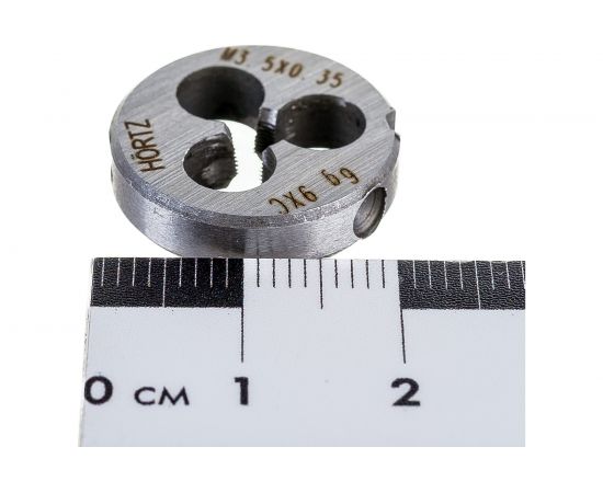 Плашка М 3.5 х0.35 9ХС HORTZ 203981 – изображение 4