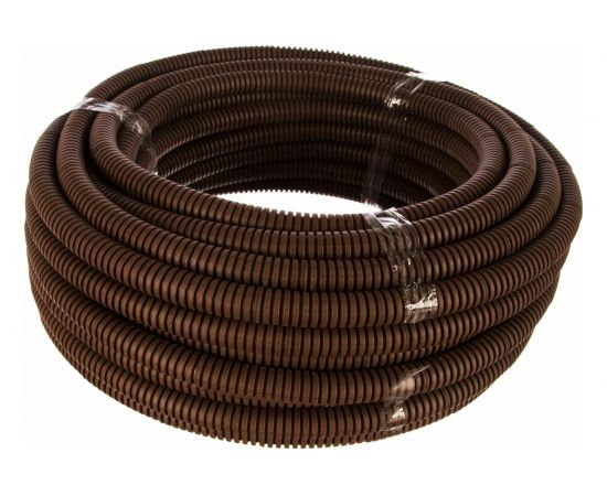 Легкая гофротруба ПВХ Урал ПАК с протяжкой под темное дерево-16 мм (25), м ГФ-9104116-025 – изображение 4