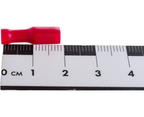 Плоский разъем TDM РППИ-М 1,25-187 красный, мама, полностью изолированный, 50 штук SQ0546-0002 – изображение 4