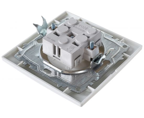 Розетка TDM 2П 10А 250В белая ""Таймыр"" пром. упак., бакелит. основание SQ1814-0511 – изображение 4