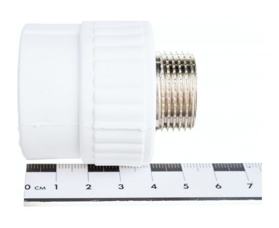 Комбинированная муфта СТМ ПЛАСТ PP-R, с наружней резьбой DN 32х3/4 CPSM3234 – изображение 5