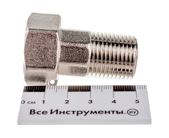 Штуцер FV-PLAST FV-Brass латунный для присоединения счетчика воды 1/2х3/4 AA467012040 – изображение 6