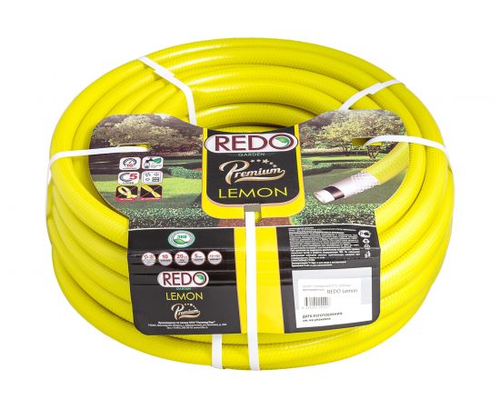 Поливочный армированный шланг REDO Premium Lemon пятислойный, 3/4"", 25 м 603425 