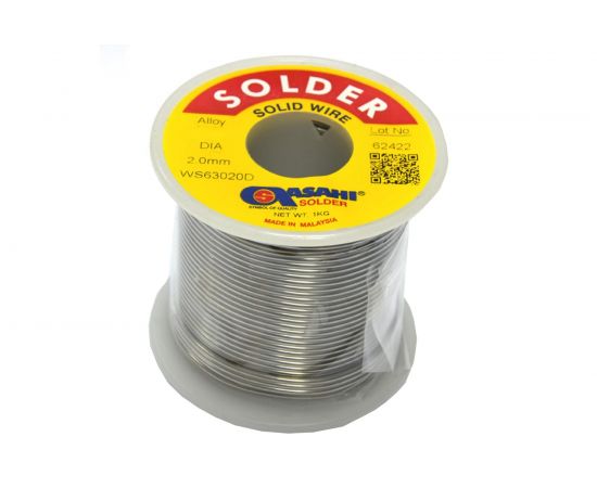 Припой (2 мм, 1 кг, Sn60/Pb40, без флюса) ASAHI 00-00000292 