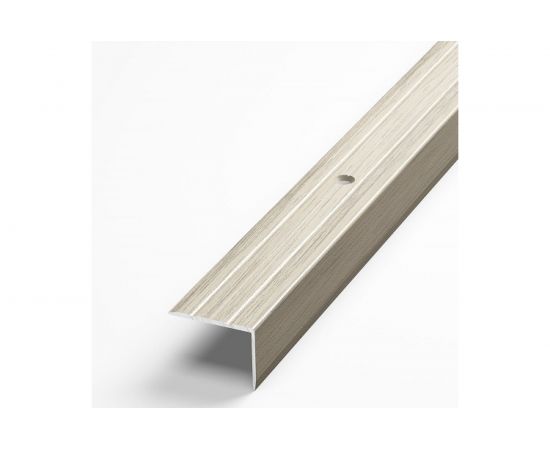 Порог угловой алюминиевый (24х18 мм; 0.9 м; декоративный; клен беленый) Лука 00000001838 