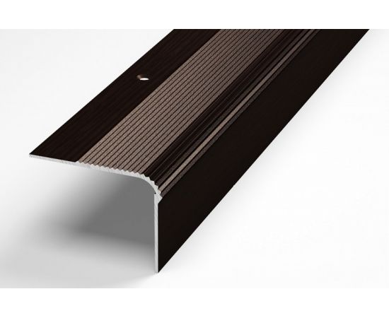 Порог угловой алюминиевый (54х41.8 мм; 0.9 м; декоративный; дуб венге) Лука УТ000002763 