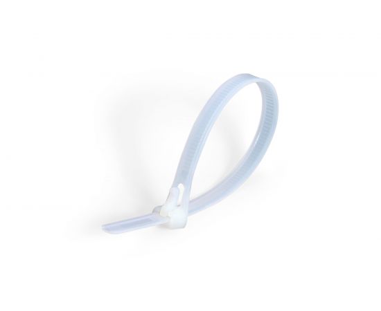 Нейлоновые разъемные стяжки FORTISFLEX КСР 7.5х300 белый 100 штук 60632 