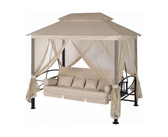 Беседка-качели Удачная Мебель Пальмира, цвет светло-бежевый, A31BL.T025 УТ-00021187 