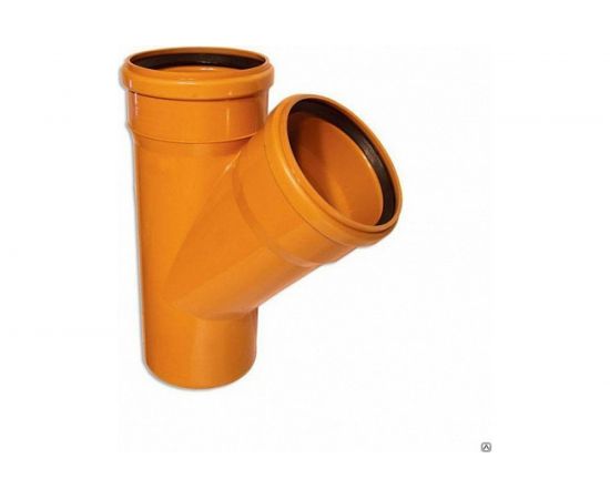 Канализационный тройник АТЛАС ПЛАСТ 45 градусов DN 110 нар. SPNCT45110110 