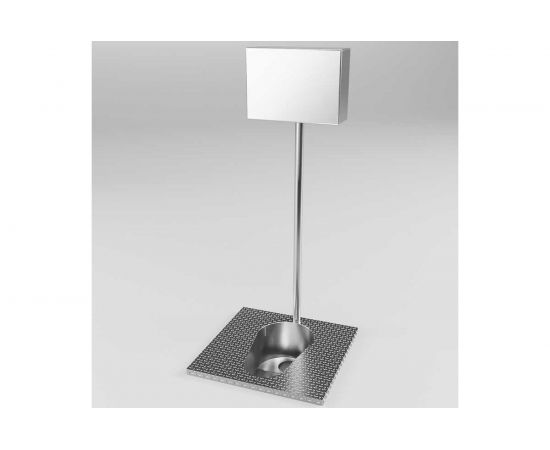 Напольный унитаз Доминант "Чаша Генуя" с бочком(AISI 304) ООО D-A4/02 