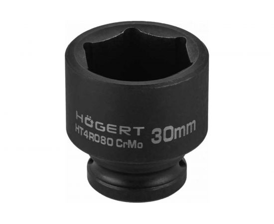 Головка торцевая ударная шестигранная 30 мм, 1/2"", DIN 3121, CrMo HOEGERT TECHNIK HT4R080 
