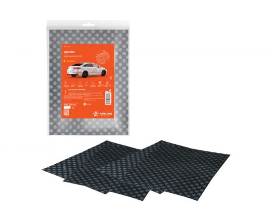 Автомобильные влаговпитывающие коврики (2 штуки 50х38 см, 2 штуки 25х38 см) Airline ACM-LA-02 