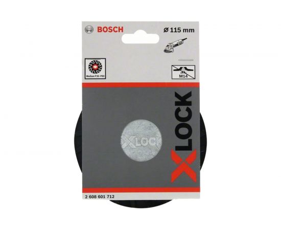 Тарелка опорная средняя X-LOCK с зажимом (115 мм) Bosch 2608601712 – изображение 2