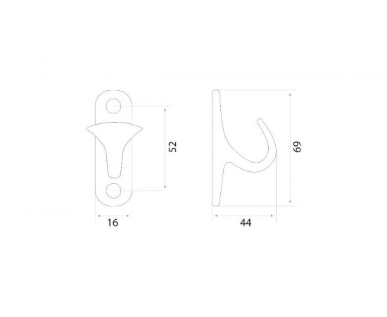 Крючок Trodos 04.16.03 Сафира белый 302050 – изображение 2