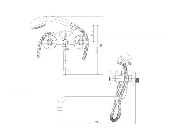Смеситель Lemark Promotion универсальный LM6041C – изображение 2