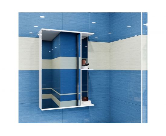 Навесной шкаф Mixline Стандарт-50 левый, без подсветки, ПВХ 525513 – изображение 2