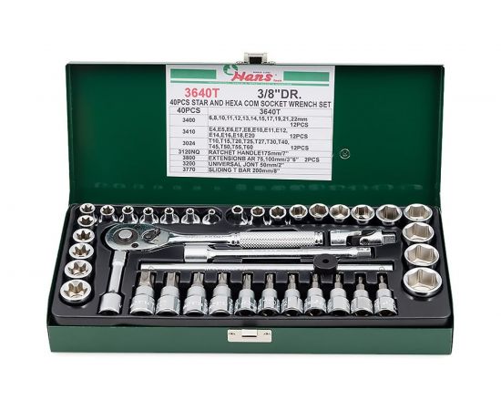 Набор головок TORX Hans 3640T – изображение 2
