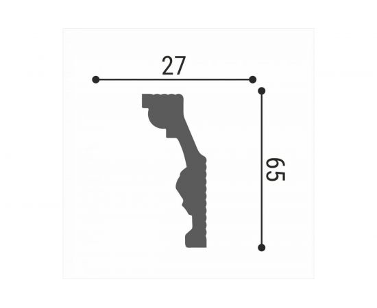 Потолочный плинтус Де-Багет Декор ДП 01/70 00-00001010 – изображение 2