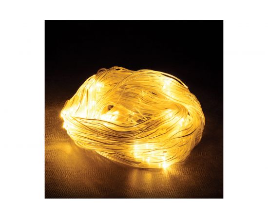 Электрогирлянда-конструктор Vegas Сеть 144 желтых LED ламп, прозрачный провод 55034 – изображение 3