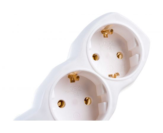 Удлинитель Космос 5м, 5гн. земля, выключ. ПВС 1мм2 YKsm5m-5g-Z-V/K/ – изображение 3