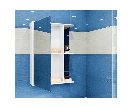 Навесной шкаф Mixline Стандарт-50 левый, без подсветки, ПВХ 525513 – изображение 3