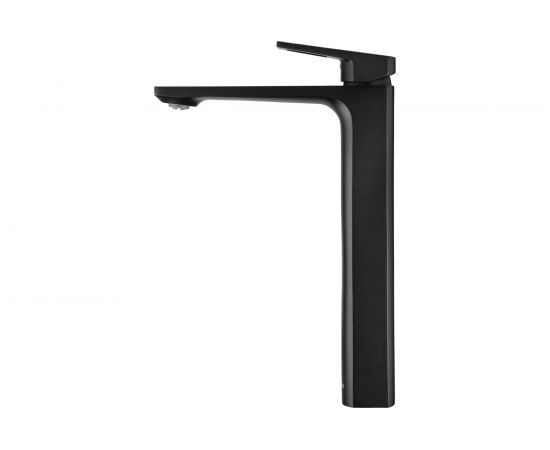 Высокий смеситель для раковины Swedbe Kronos однорычажный, черный матовый 2015B – изображение 3
