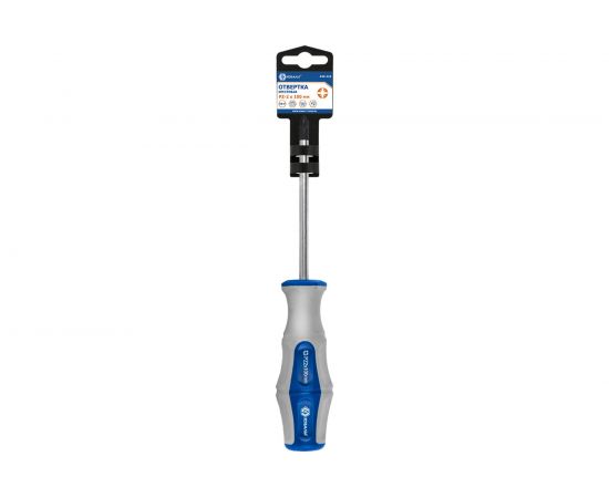 Отвёртка Ultra Grip PZ-2 х 100 мм CR-V КОБАЛЬТ 646-416 – изображение 3