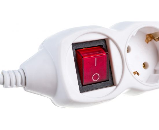 Удлинитель Космос 5м, 5гн. земля, выключ. ПВС 1мм2 YKsm5m-5g-Z-V/K/ – изображение 4