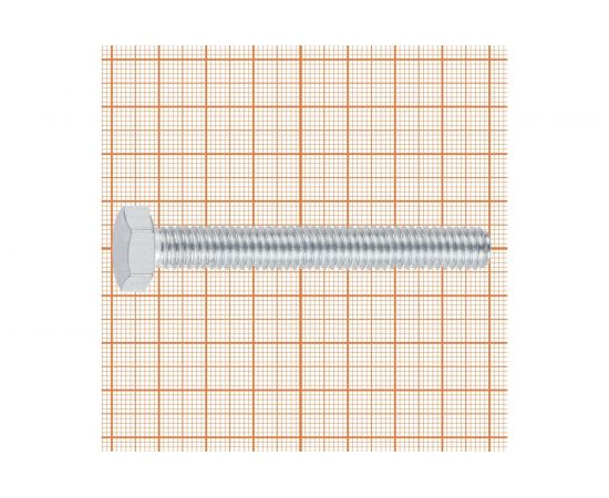 Болт с шестигранной головой FastenPro DIN 933 10.9 M10x80 4 шт., FP-подвес 14-0020580 – изображение 4