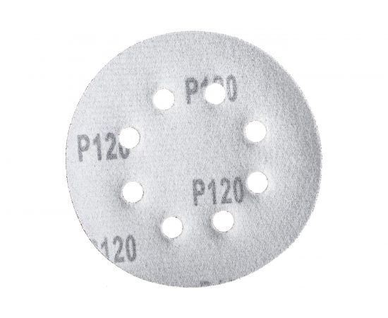 Круг абразивный шлифовальный перфорированный под липучку (10 шт; 125 мм; Р120) TUNDRA 2603077 – изображение 5