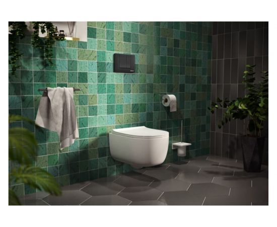 Инсталляция для скрытого монтажа унитаза BERGES NOVUM кнопка S5 Soft Touch, черная 040245 – изображение 5