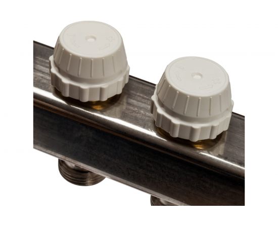 Коллектор из нержавеющей стали с расходомерами, с клапаном вып. воздуха и сливом 6 вых. STOUT SMS-0927-000006 – изображение 5