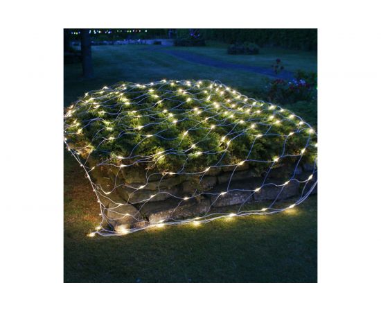 Электрогирлянда-конструктор Vegas Сеть 144 желтых LED ламп, прозрачный провод 55034 – изображение 5