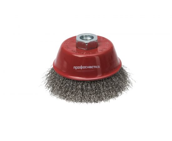 Щетка чашечная Эксперт № 503 для УШМ (проволока из нержавеющей стали, 75 мм, М14) Профоснастка 20801003 