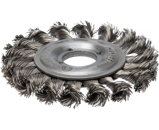 Щетка дисковая цилиндрическая со жгутовой нержавеющей проволокой (115 мм; 22.2 мм) Профоснастка 20806005 
