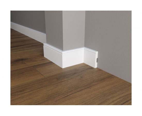 Напольный плинтус Decor-Dizayn ударопрочный влагостойкий под покраску 82Х13Х2000 мм DD49 