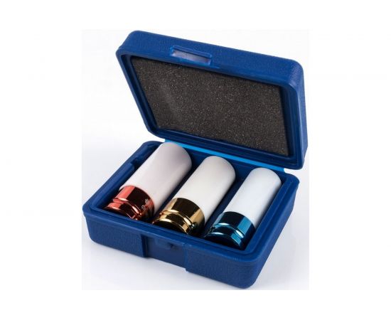 Набор ударных глубоких торцевых головок 1/2, Cr-Mo, 3шт, кейс КОБАЛЬТ 010301-03 