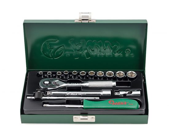 Универсальный набор инструментов Hans 1/4" 16 предметов 2616M 