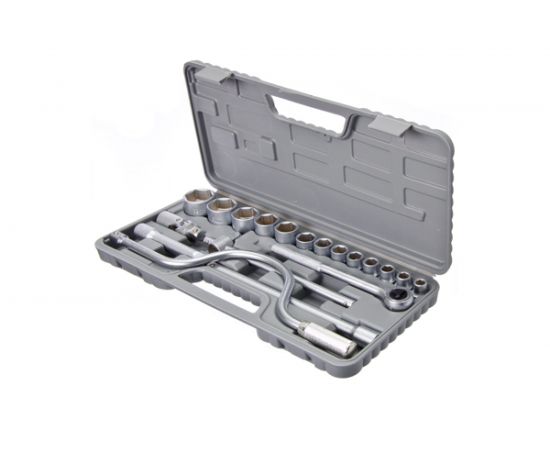 Набор головок ЕРМАК 19 предметов 10-32мм с карданным шарниром 1/2 736-566 